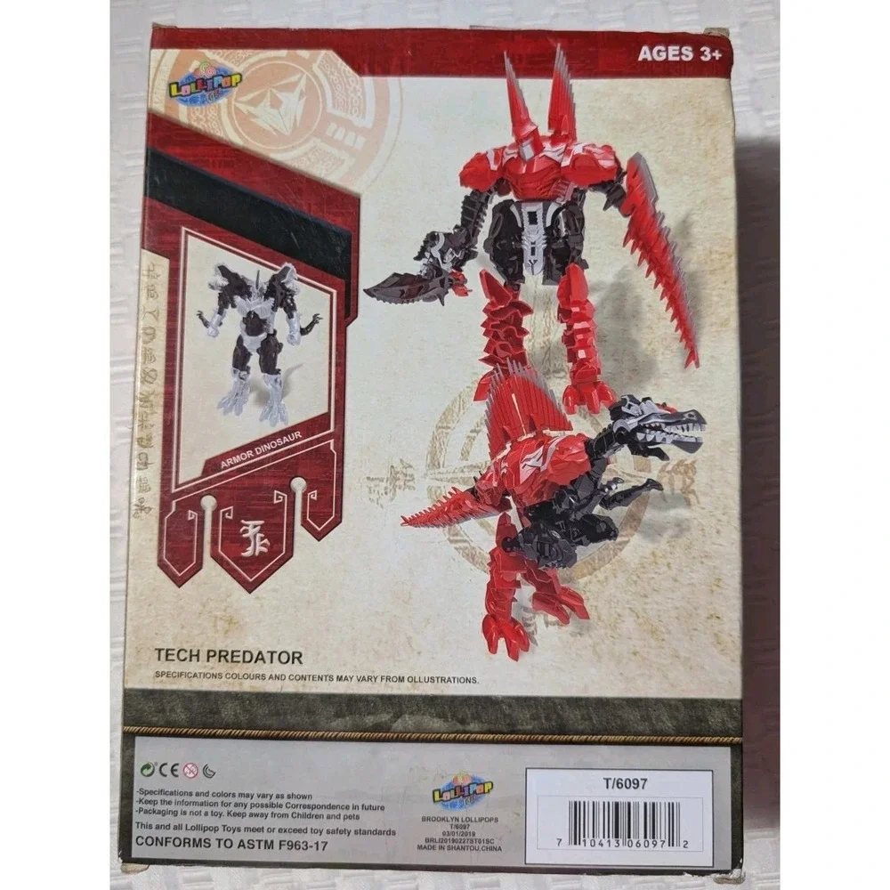 Mega Tech Dino TECH PREDATOR 6 inches action figure Toy New